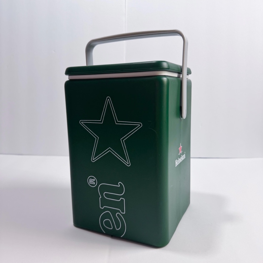 Heineken Mini Cooler Ice Bucket Beer Cooler Green Collectible